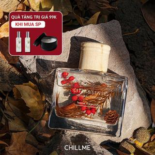 Tinh dầu thơm phòng khách sạn Chillme 120ml que gỗ tự khuếch tán làm quà tặng khử mùi không khí