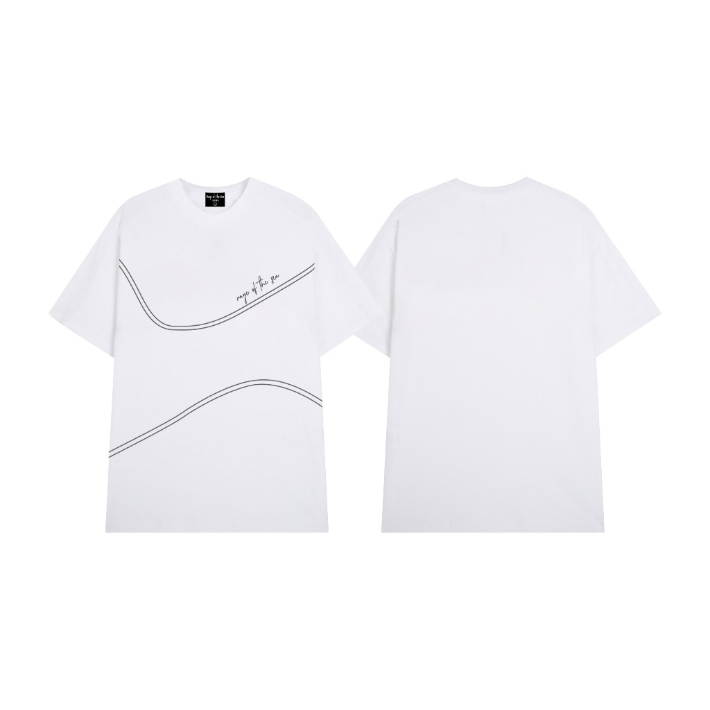 ÁO THUN/T-SHIRT TOP UNISEX FORM ÂU RAGE OF THE SEA  "ADRUSSLINE"