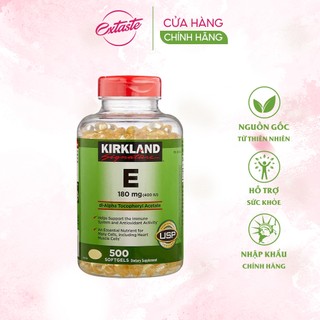 Bổ sung vitamin E 400IU Kirkland Signature 500 viên, sáng mắt đẹp da, ngừa lão hóa quatangme.com.vn