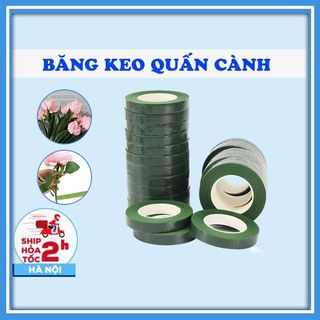 Băng dính sáp, băng dính quấn cành hoa giả cuộn dài 30m, trang trí thủ công decor xinh xắn. băng keo sáp quấn cành