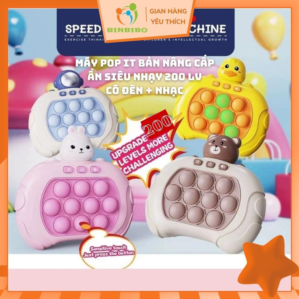 Máy pop it điện tử thế hệ mới siêu nhậy trò chơi giải trí bấm nút theo đèn nhạc với nhiều level - Binbibo