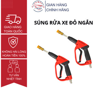 Súng rửa xe cao áp đỏ ngắn - hàng cao cấp