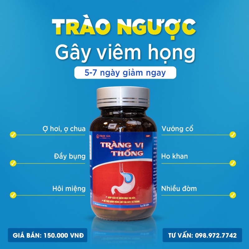 Tràng Vị Thống - Giúp bảo vệ niêm mạc dạ dày, hỗ trợ giảm viêm loét dạ dày