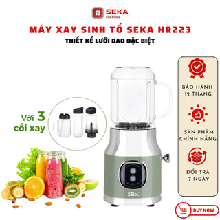 Máy xay sinh tố Seka HR2223, máy xay thịt, xay sinh tố cầm tay, tặng kèm 3 cối xay, bảo hành chính hãng toàn quốc