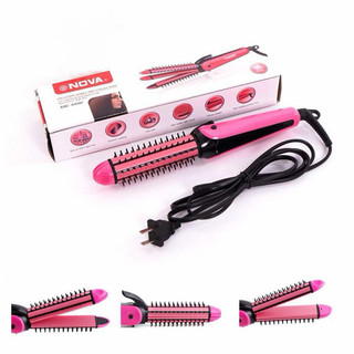 Máy duỗi tóc 3 in 1 Nova ,máy uốn duỗi tóc mi ,máy uốn duỗi bấm tóc , Máy duỗi tóc mini -,Uốn Tóc Làm Xoăn Tóc