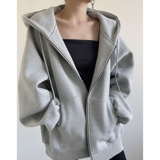Áo khoác hoodie khoá zip khoác ngoài nỉ hàn cao cấp unisex form rộng local brand cao cấp Land Ping