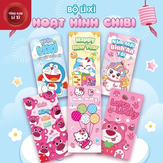 Bao lì xì tết giáp thìn 2024 10 cái