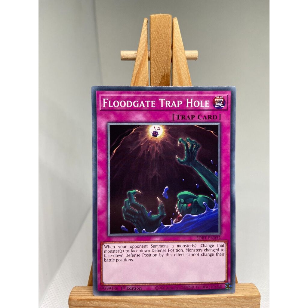 Thẻ Bài Yugioh Trap Floodgate Trap Hole - SDBT-EN032 - Common