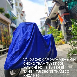 ÁO PHỦ XE TRÙM XE MÁY VÀI DÙ CAO CẤP CHỐNG THẤM 100% TRÙM XE: SH Ý, SH VIỆT, SH MODE, VARIO, WAVE DREAM,....