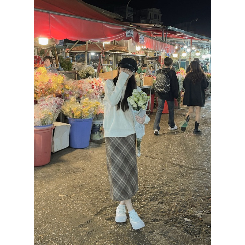 Áo len trơn mịn hàn quốc