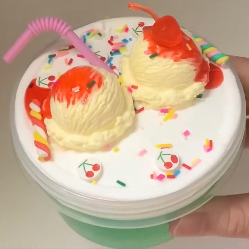 Viên Kem Đất Sét Dùng Trộn Slime - 𝐂𝐥𝐚𝐲 𝐈𝐜𝐞 𝐂𝐫𝐞𝐚𝐦