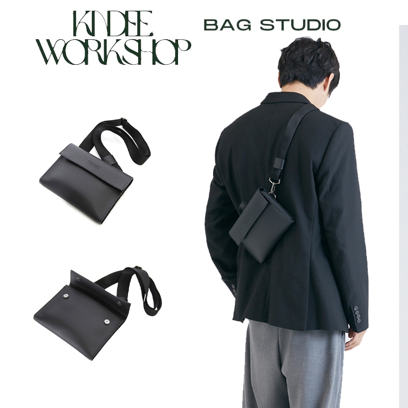 Túi đeo chéo vuông nhỏ thời trang, giỏ đeo ngực kiêm đeo chéo và clutch cầm tay phong cách Nhật đựng điện thoại KINDEE
