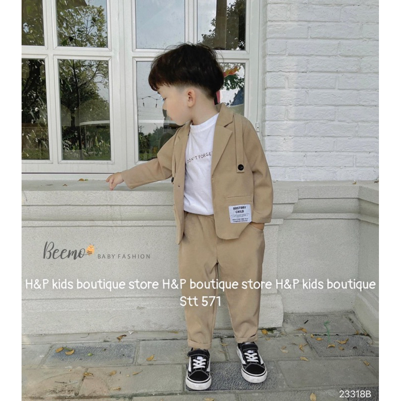 Set Bộ Vest cho bé trai 10-30kg