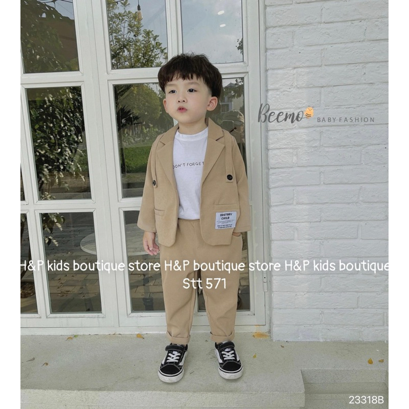 Set Bộ Vest cho bé trai 10-30kg