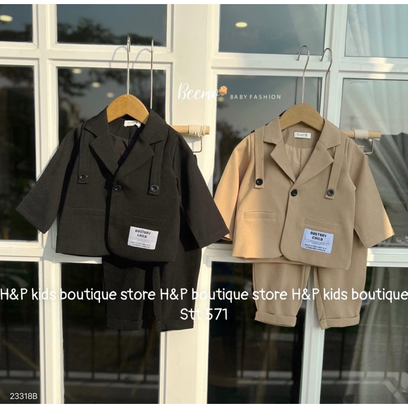 Set Bộ Vest cho bé trai 10-30kg