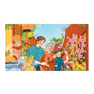 tranh thêu 60*100cm 11ct vải kim tuyến