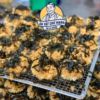 Cơm cháy tròn mini chà bông rong biển