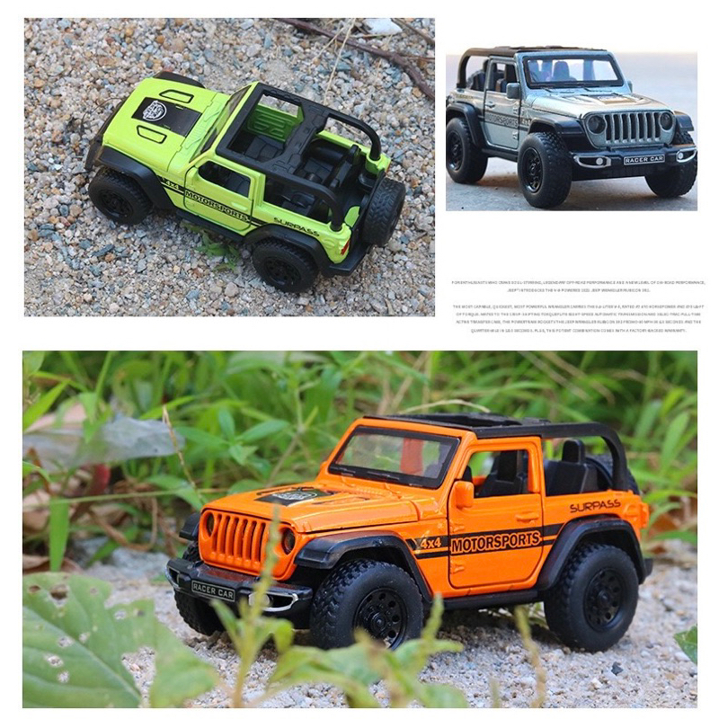 Xe Zeep kim loại mở được 4 cửa chạy cót