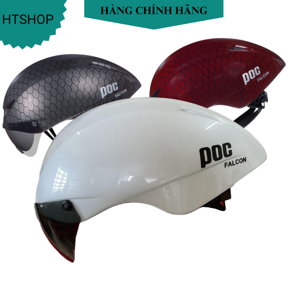 Mũ Bảo Hiểm Xe Đạp Thể Thao POC Palcon Nhiều Màu Chính Hãng Có Kính Chống Tia UV
