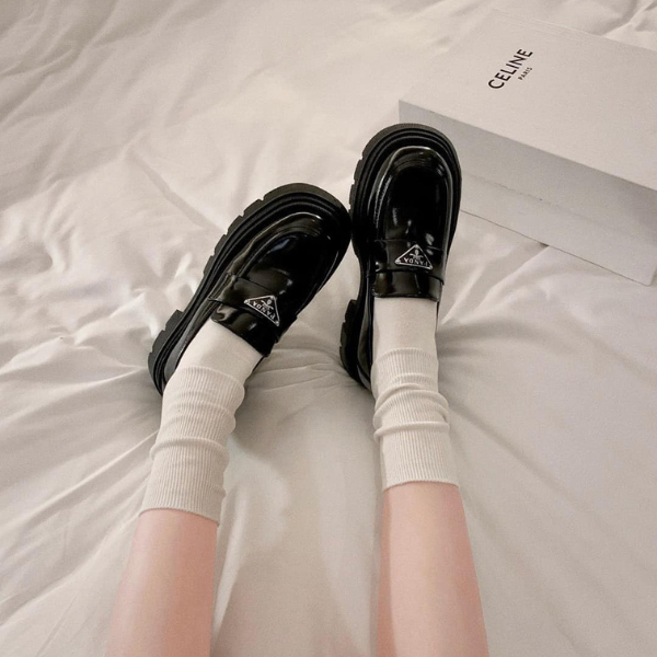 Giày đốc nữ PANDA giày da đế đúc 5P 3 màu LOẠI 1 FULL HỘP siêu nhẹ