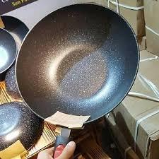 Chảo sâu lòng 32cm men đá chống dính khi xào nấu/Chảo men đá nhôm cao cấp