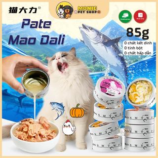 Pate lon cho chó mèo, pate gà cá ngừ bí đỏ mao dali 85g