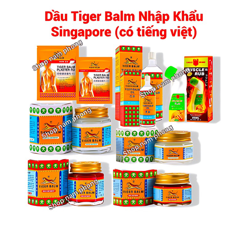 Dầu Tiger Balm Nhập Khẩu Singapore Chính Hãng , Xoa Bóp Nhức Mỏi, Xương Khớp