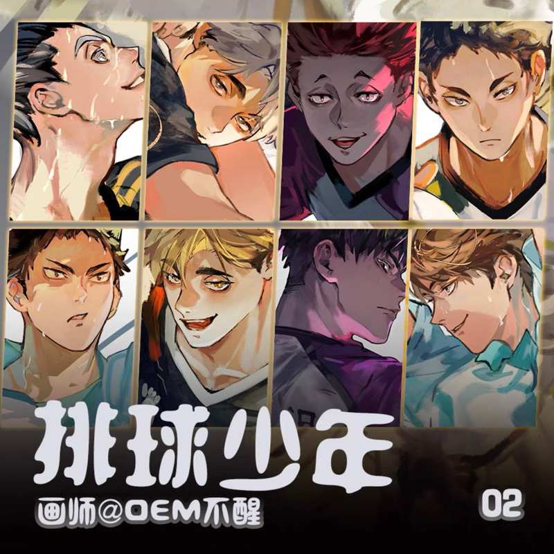 Card bo góc pola Haikyuu hàng artist có bản quyền