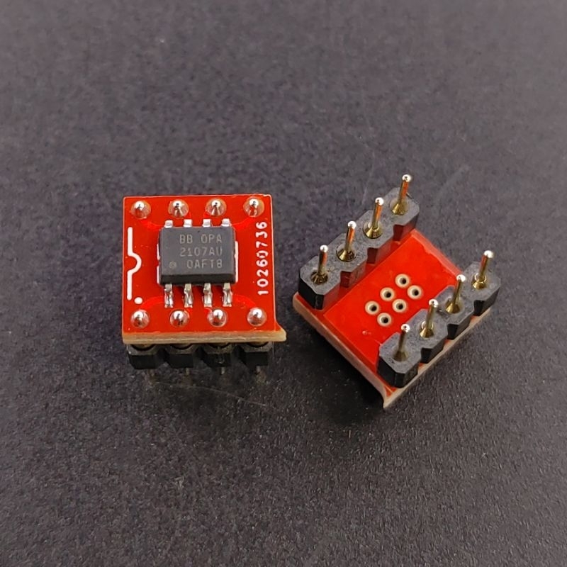 OPA2107AU, OPA2107 OpAmp đôi Difet input chính hãng Burr-Brown tháo máy