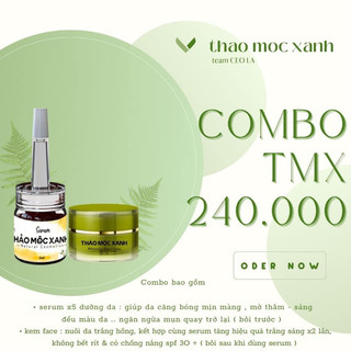 Serum Thảo Mộc Xanh Combo ( 1 Kem Face - 1 Vàng)