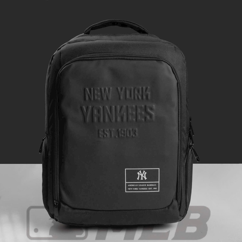 Balo mlb dập chữ logo chống thấm unisex