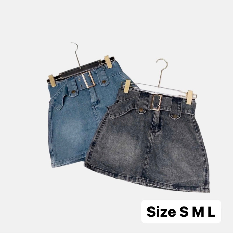 Chân váy jeans y2k,Chân váy jeans ngắn chữ A lưng cao, váy bò, chân váy jeasn tặng kèm belt, chân váy lót jeans (FREE ỐC