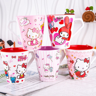Ly có quai - ống hút HelloKitty - Doremon Doraemon - Melody