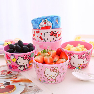 ☘️Chén tròn 2 màu Hello Kitty - Doremon Doraemon