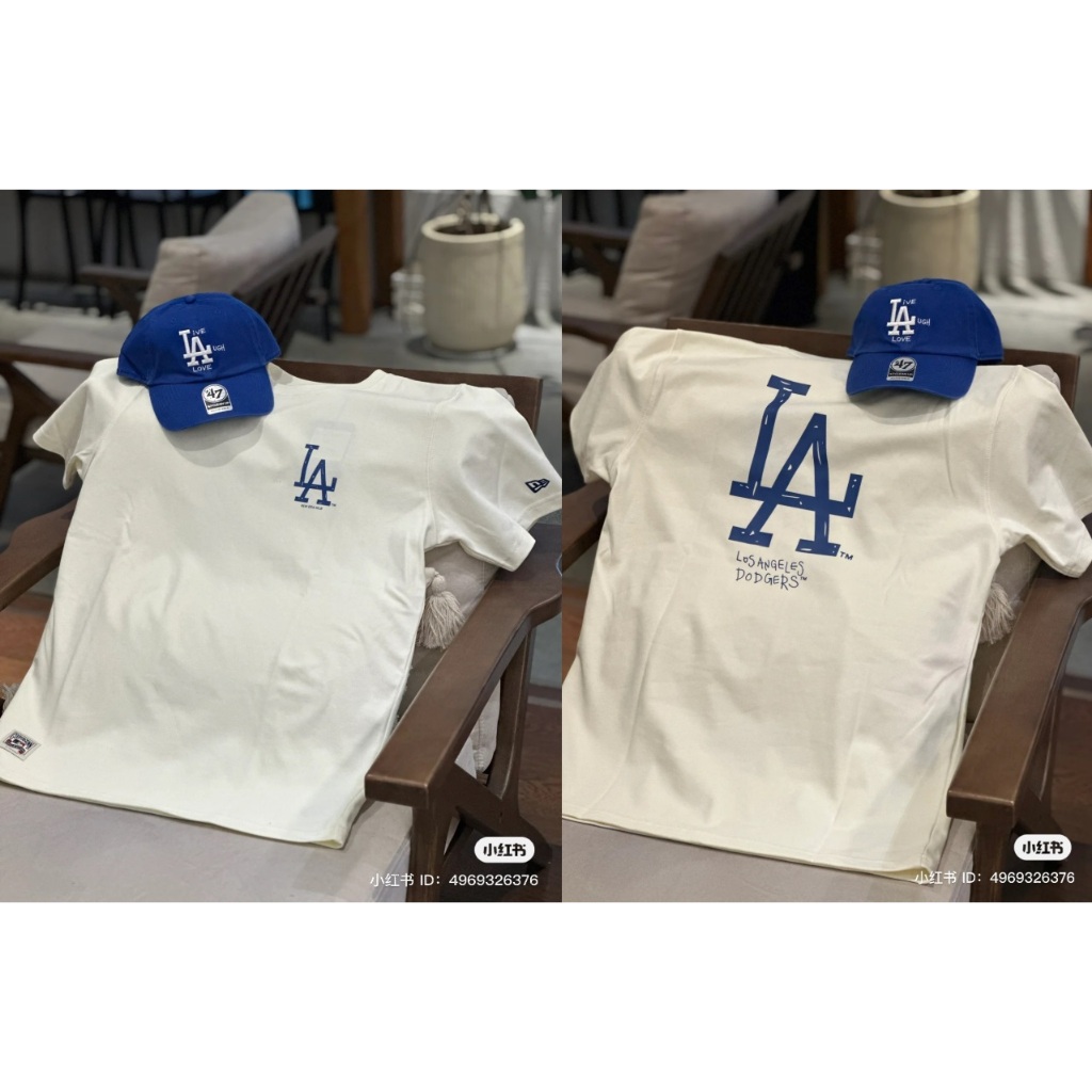Áo Thun New Era - La Vẽ Tay - Kem - Code: 13702562