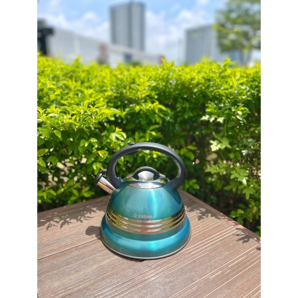 Ấm đun nước bếp từ Ấm siêu tốc inox KALPEN KK01 Ấm đun từ dung tích 3L có còi báo sôi bảo hành 5 năm