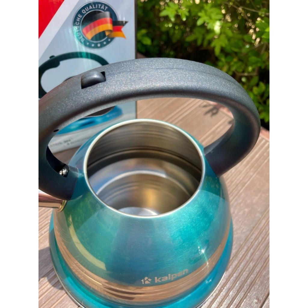 Ấm đun nước bếp từ Ấm siêu tốc inox KALPEN KK01 Ấm đun từ dung tích 3L có còi báo sôi bảo hành 5 năm