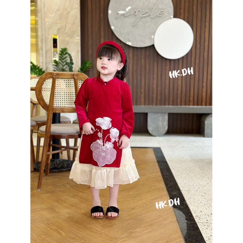 Áo dài bé gái - bé trai size 12-45kg