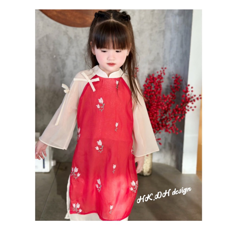 Áo dài bé gái - bé trai size 12-45kg