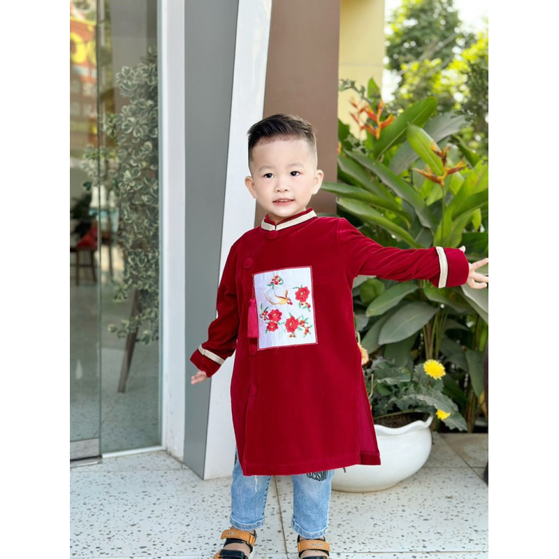 Áo dài bé gái - bé trai size 12-45kg