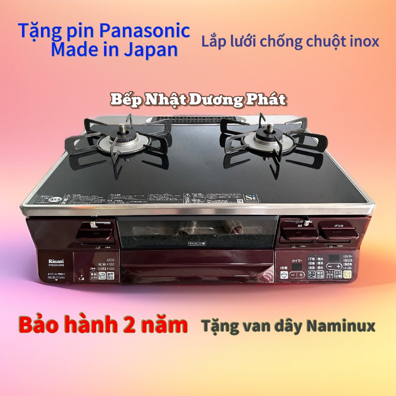 Bếp gas nội địa Nhật RINNAI RTE65VARB mới trên 90%.