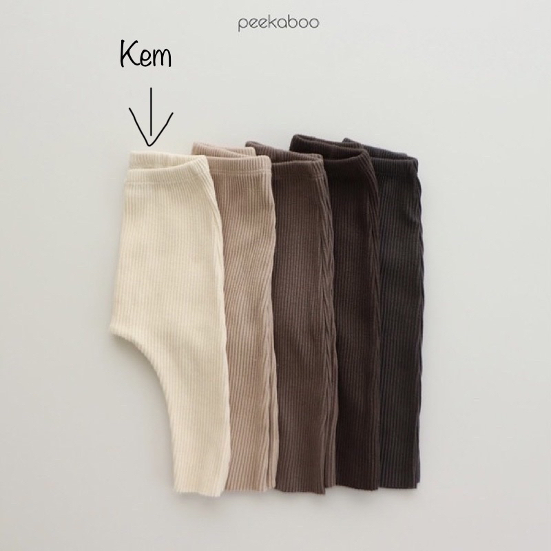 Quần đũng bỉm chất cotton Hàn cho bé trai và bé gái