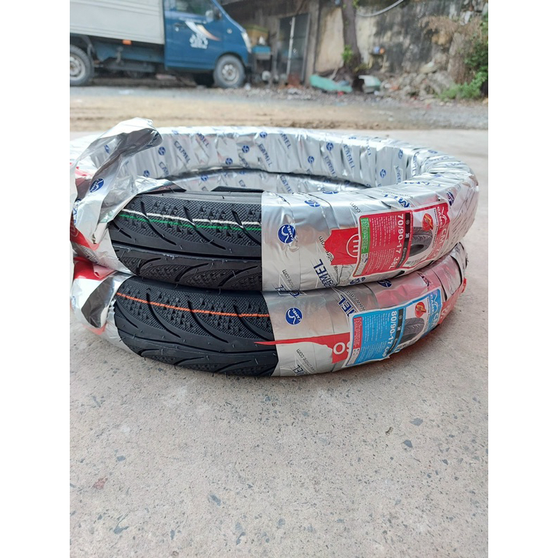 Vỏ lốp trước sau không ruột xe Exciter 135,Sirius ,Ju,Future,Sonic ,Rider,Wave,Dream lốp Camel cm72 gai Maxxis 3D