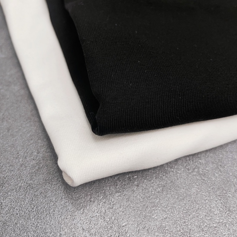 Áo thun dài tay cao cổ chữ thêu dáng basic dễ mặc _Bigsize 60kg-90kg