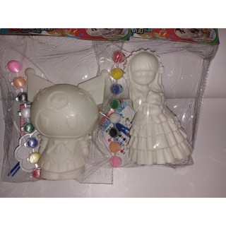 Tượng tô màu làm ống heo tiết kiệm nhựa Vinyl mô hình decor làm việc quà tặng đám cưới sáng tạo (kèm màu)