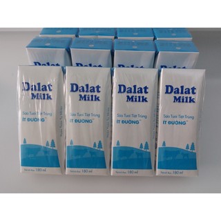  Sữa tươi tiệt trùng Đà Lạt Milk Có đường / Ít đường, sữa tươi đà lạt milk,tiệt trùng dalatmilk