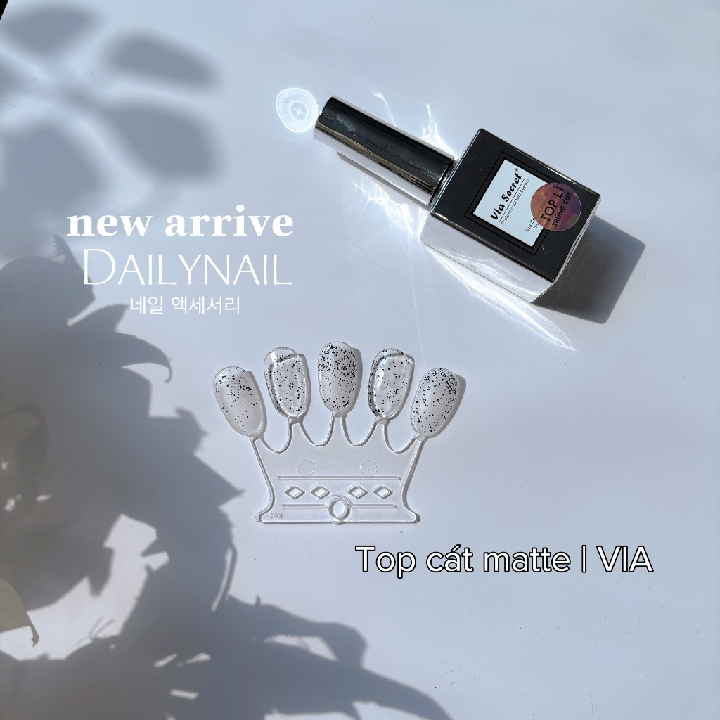 Sơn Gel Top Matte cát VIA