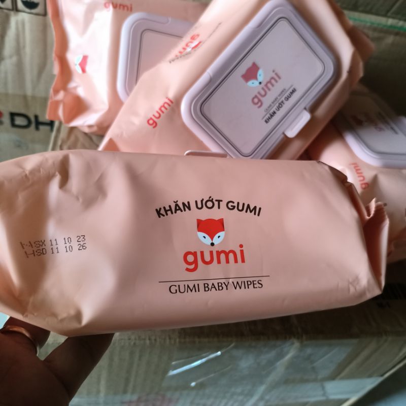 Khăn ướt Gumi không mùi 100 tờ