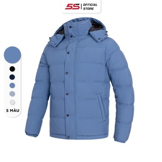 Áo Khoác Nam Chần Bông 5S FASHION, Dày Dặn, Thiết Kế Trơn Basic, Cúc Cài Nổi Bật (AKC22009)