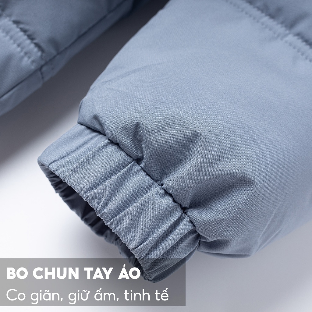 [HĐ 299K TẶNG 1 ĐÔI TẤT] Áo Khoác Nam Chần Bông 5S FASHION, Dày Dặn, Thiết Kế Trơn Basic, Cúc Cài Nổi Bật (AKC22009)